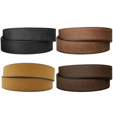 Coffee Buffalo Leather EDC Belt 1.5" [STRAP ONLY]