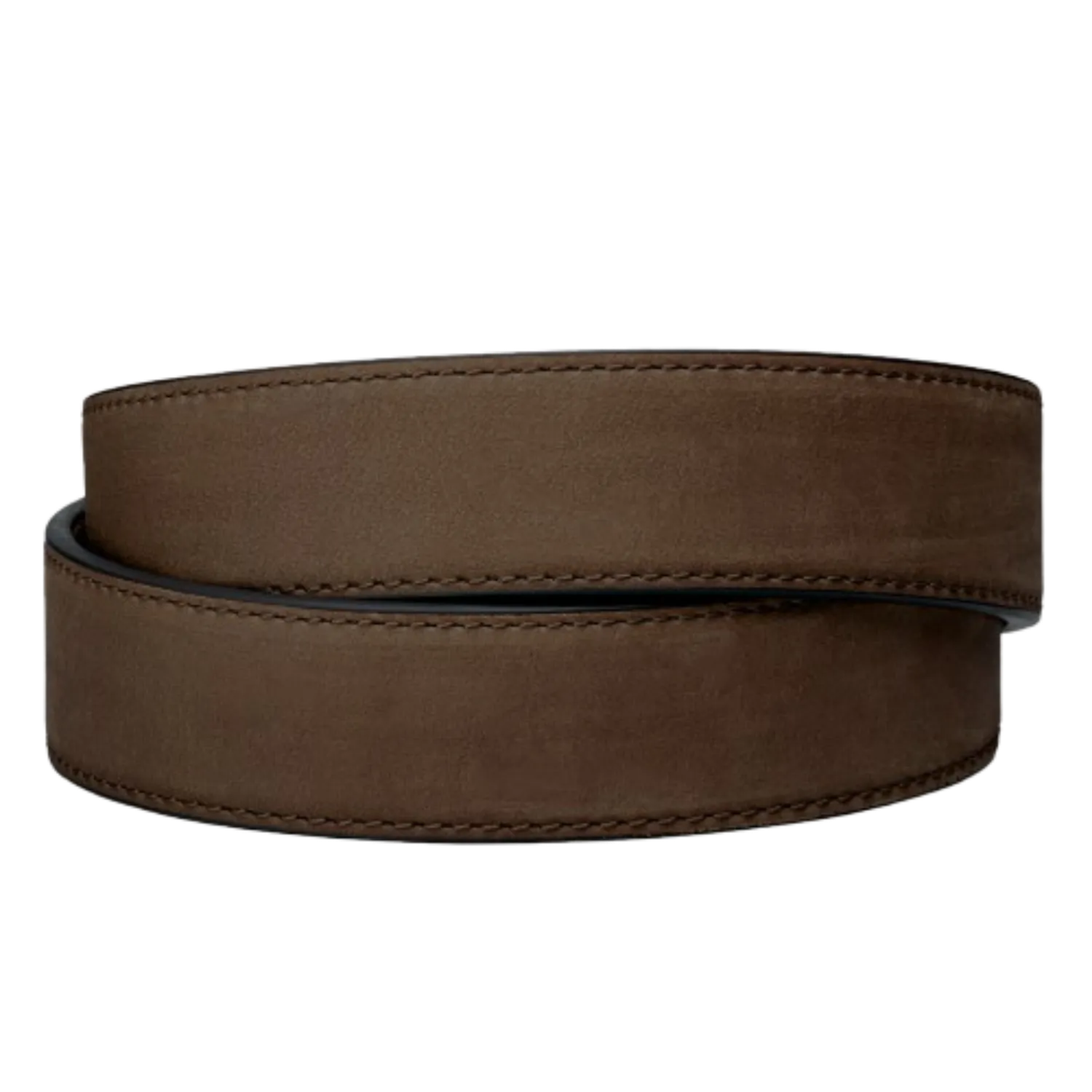 Coffee Buffalo Leather EDC Belt 1.5" [STRAP ONLY]