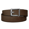 Coffee Buffalo Leather Gun Belt 1.5" with X3 Buckle