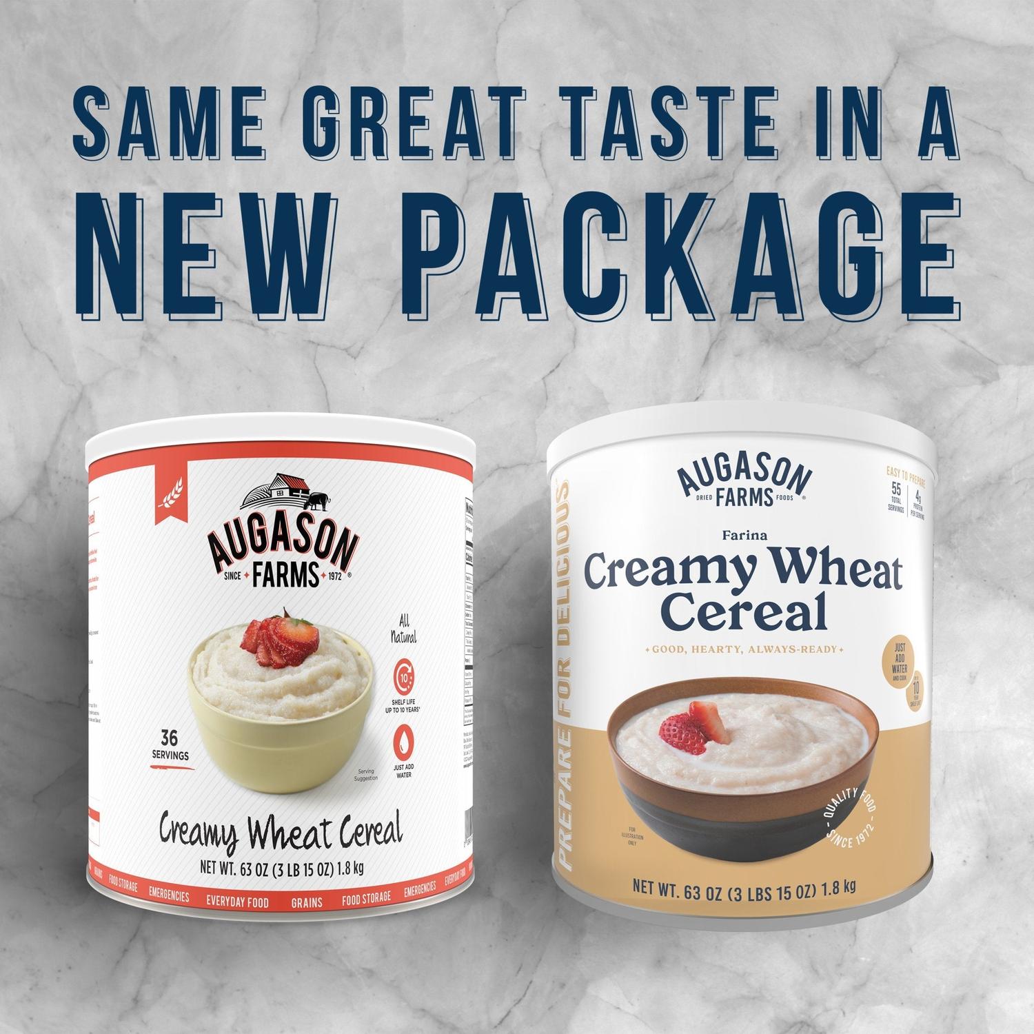 Creamy Wheat Cereal Can – 55 Servings