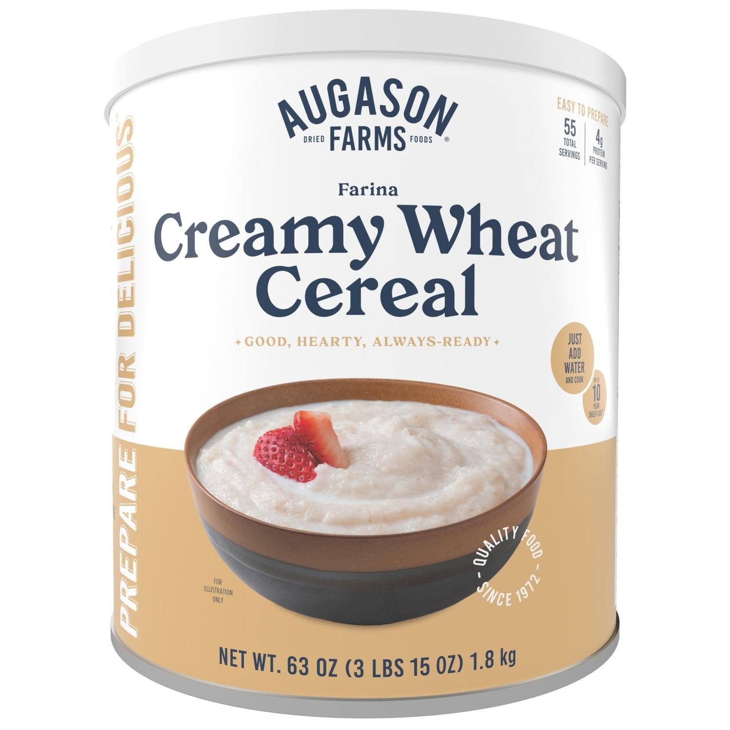 Creamy Wheat Cereal Can – 55 Servings