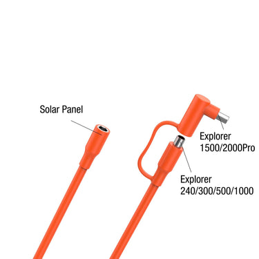 DC Extension Cable – 16.4 ft for Solar Panel to Power Station Connection