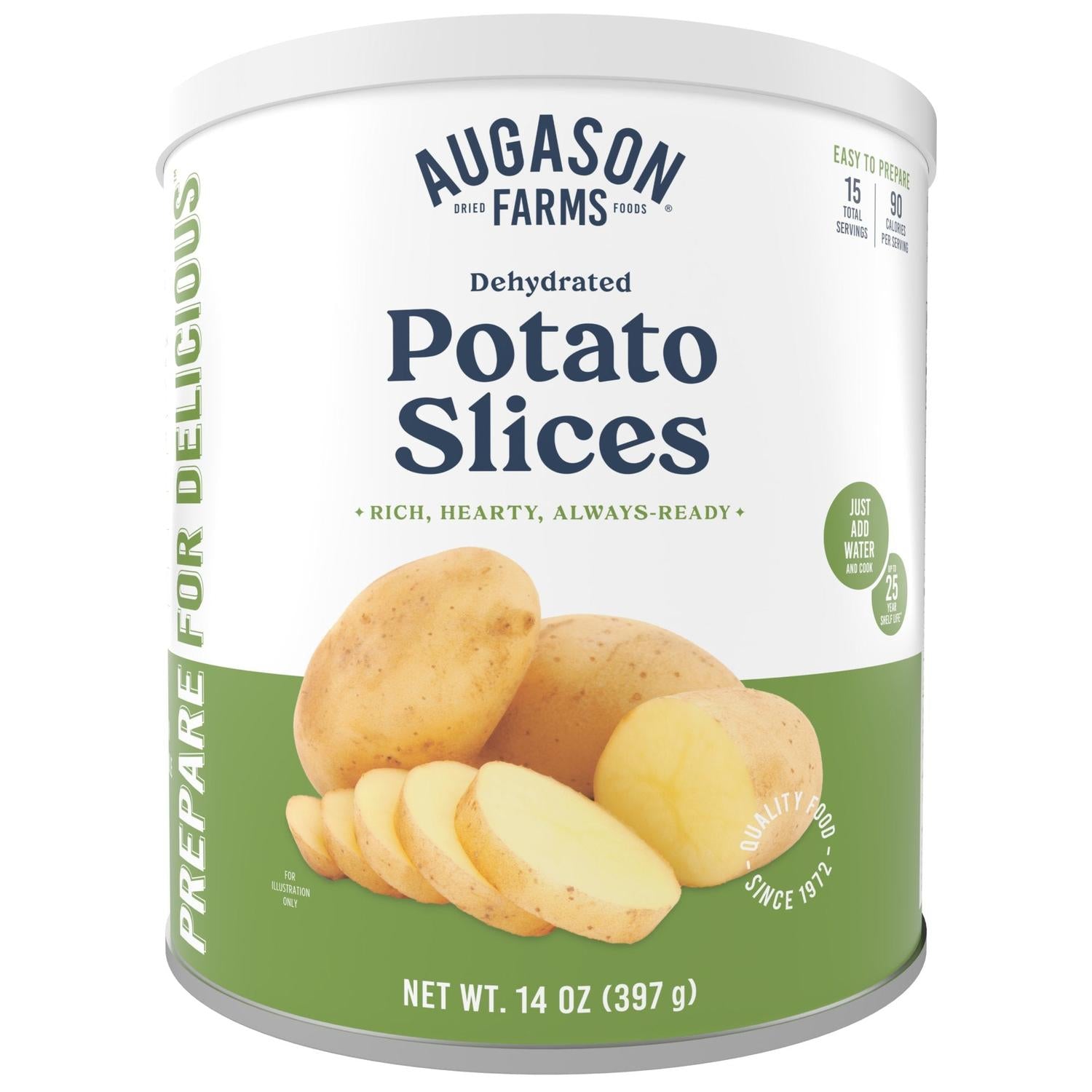 Dehydrated Potato Slices Can – 15 Servings