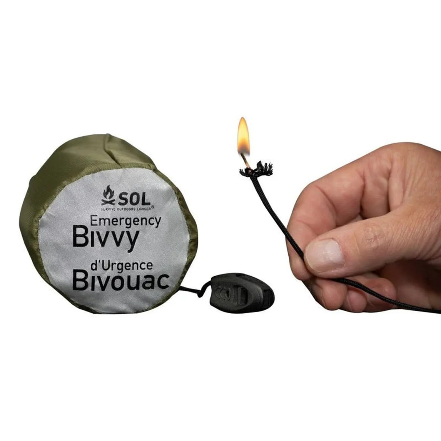 Emergency Bivvy with Rescue Whistle (Orange)