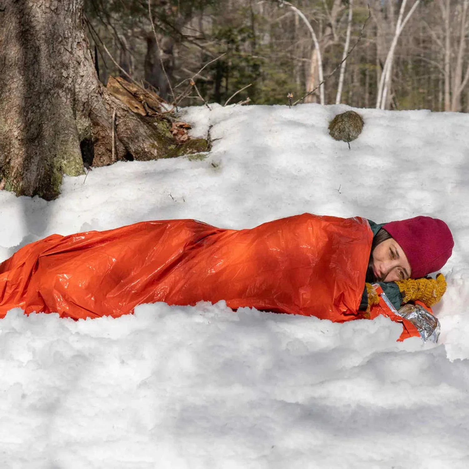 Emergency Bivvy with Rescue Whistle (Orange)