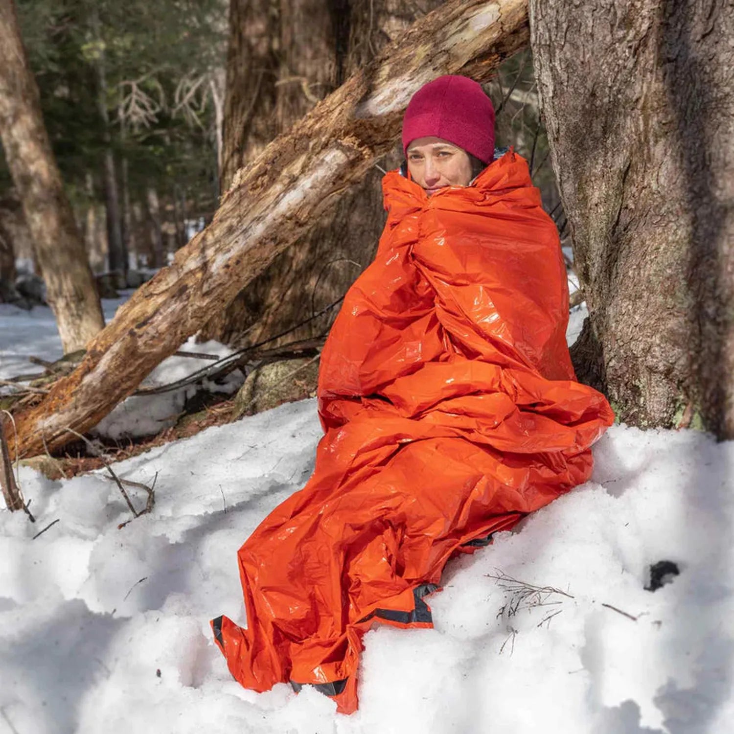 Emergency Bivvy with Rescue Whistle (Orange)