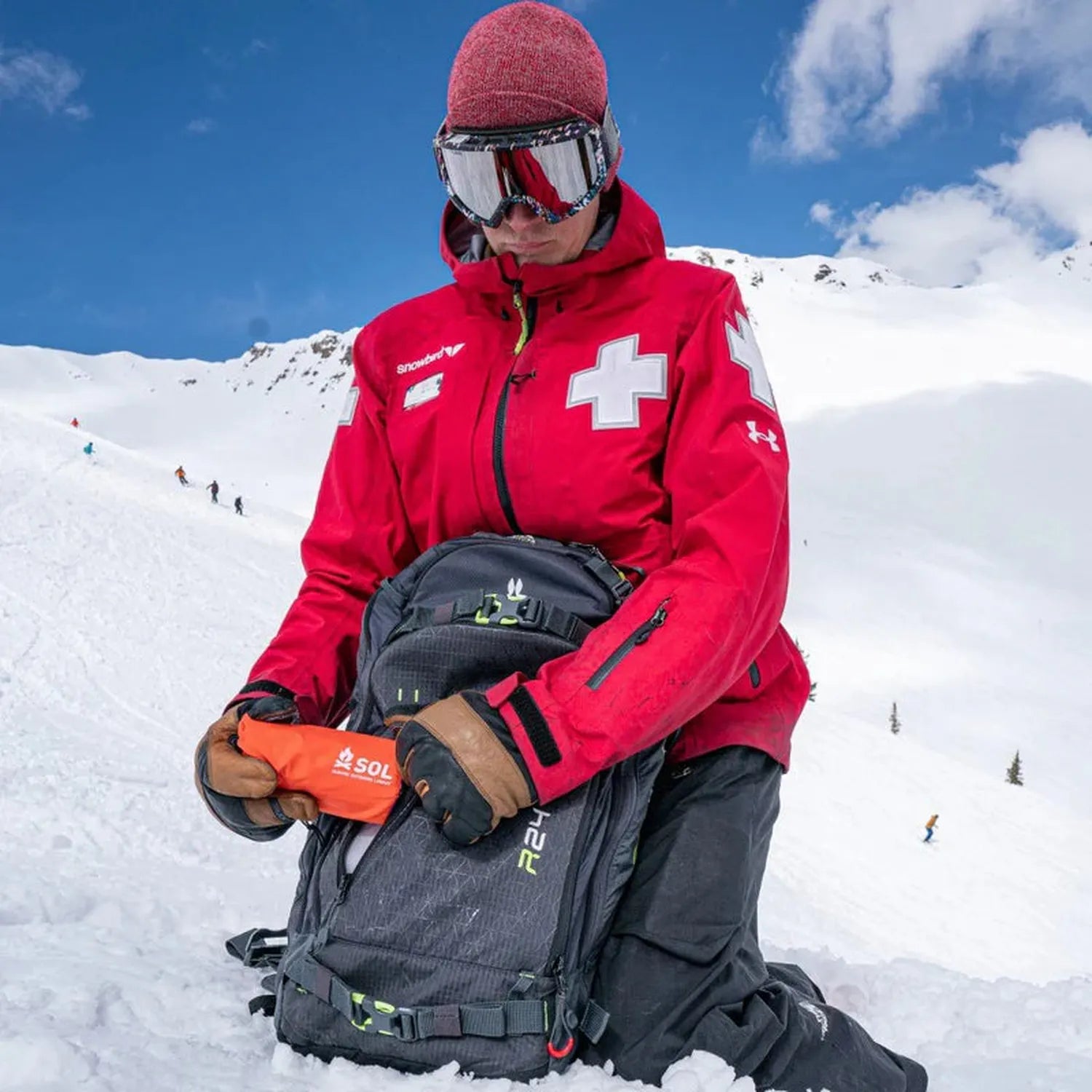 Emergency Bivvy with Rescue Whistle (Orange)
