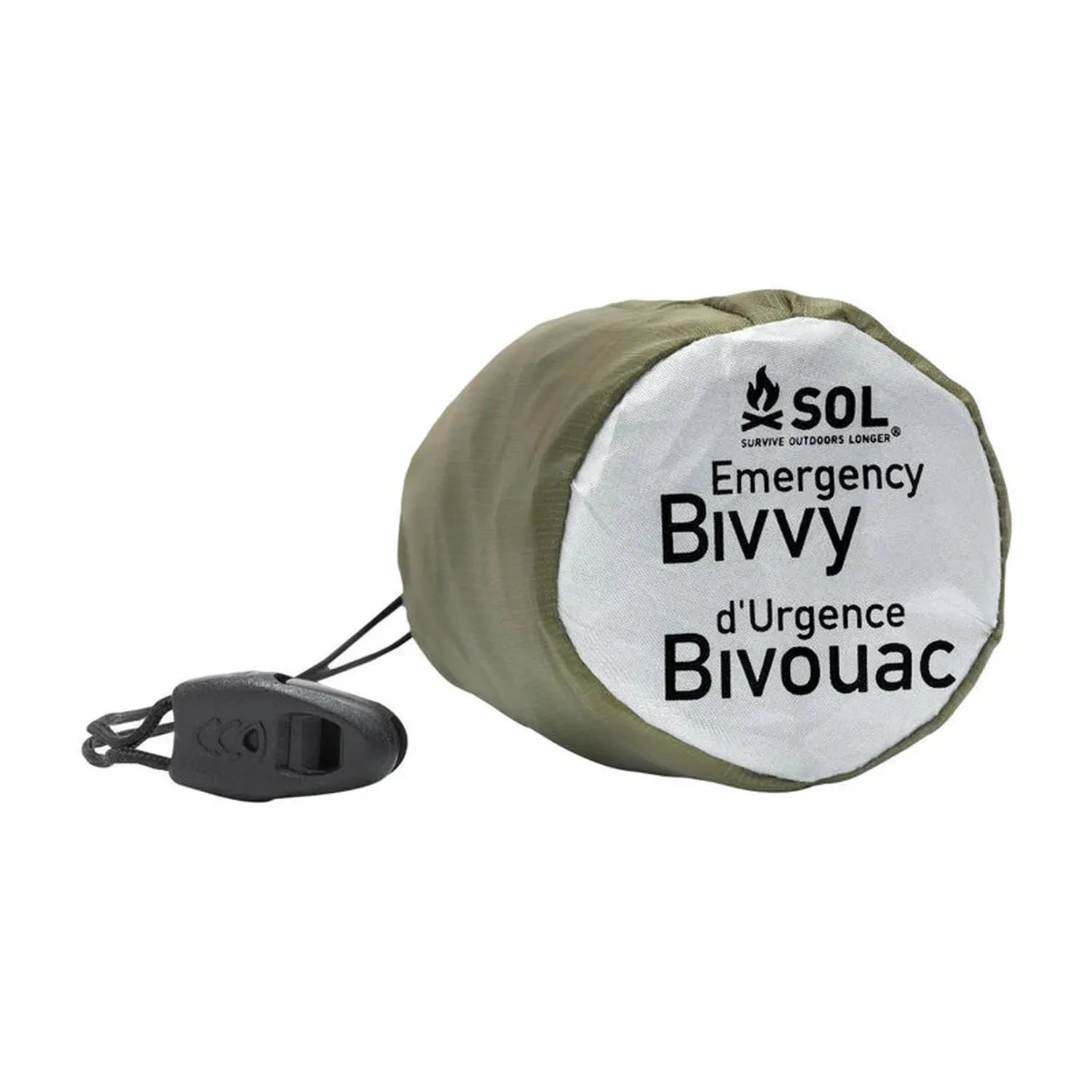 Emergency Bivvy with Rescue Whistle (Orange)