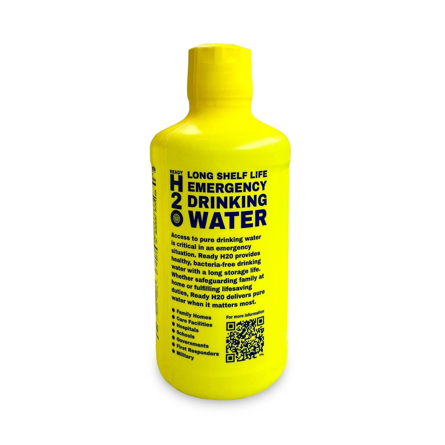 Emergency Drinking Water - Bacteria Free - 20 yr - 1 Liter Bottles - 12 pack - Free Shipping!