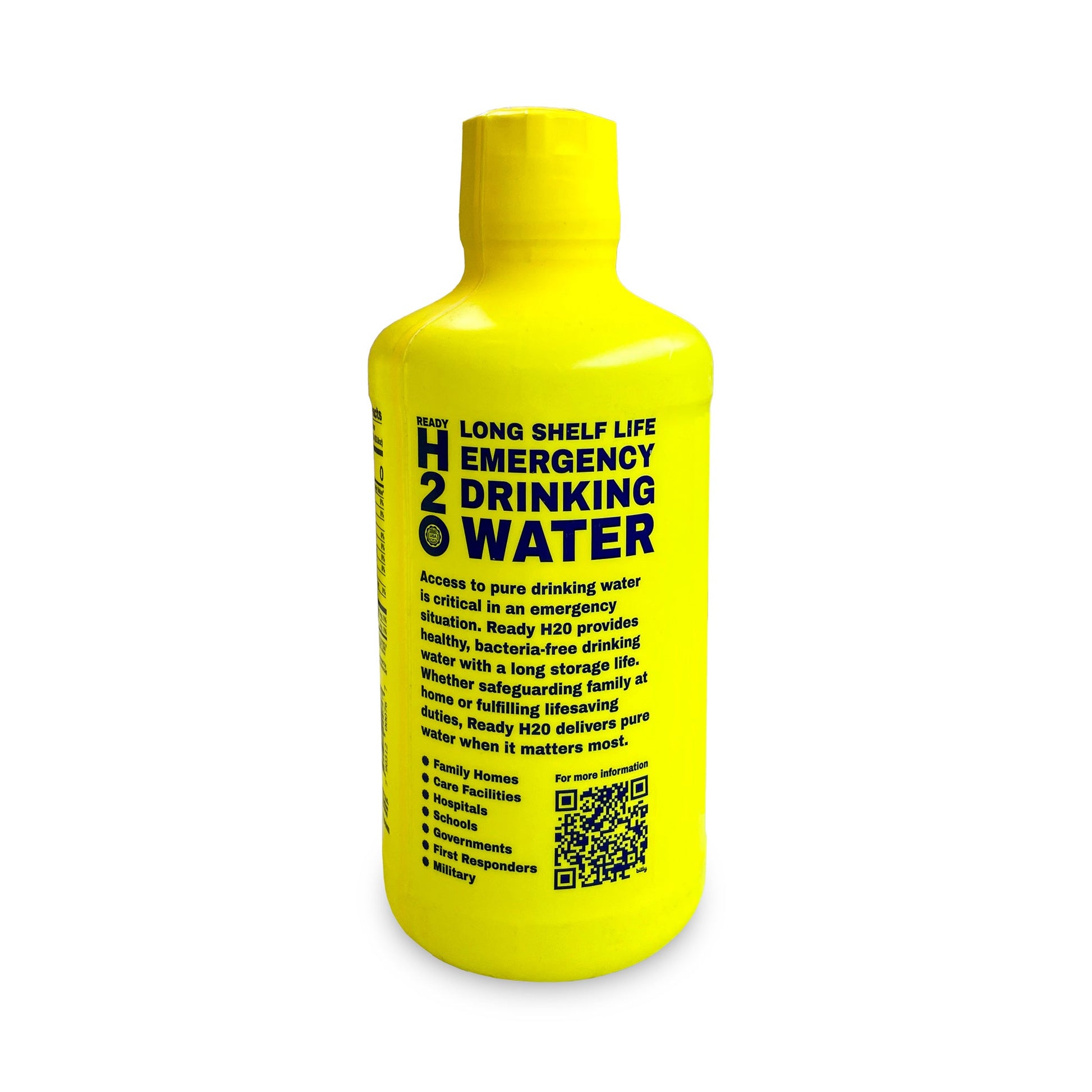 Emergency Drinking Water - Bacteria Free - 20 yr - 1 Liter Bottles - 12 pack - Free Shipping!