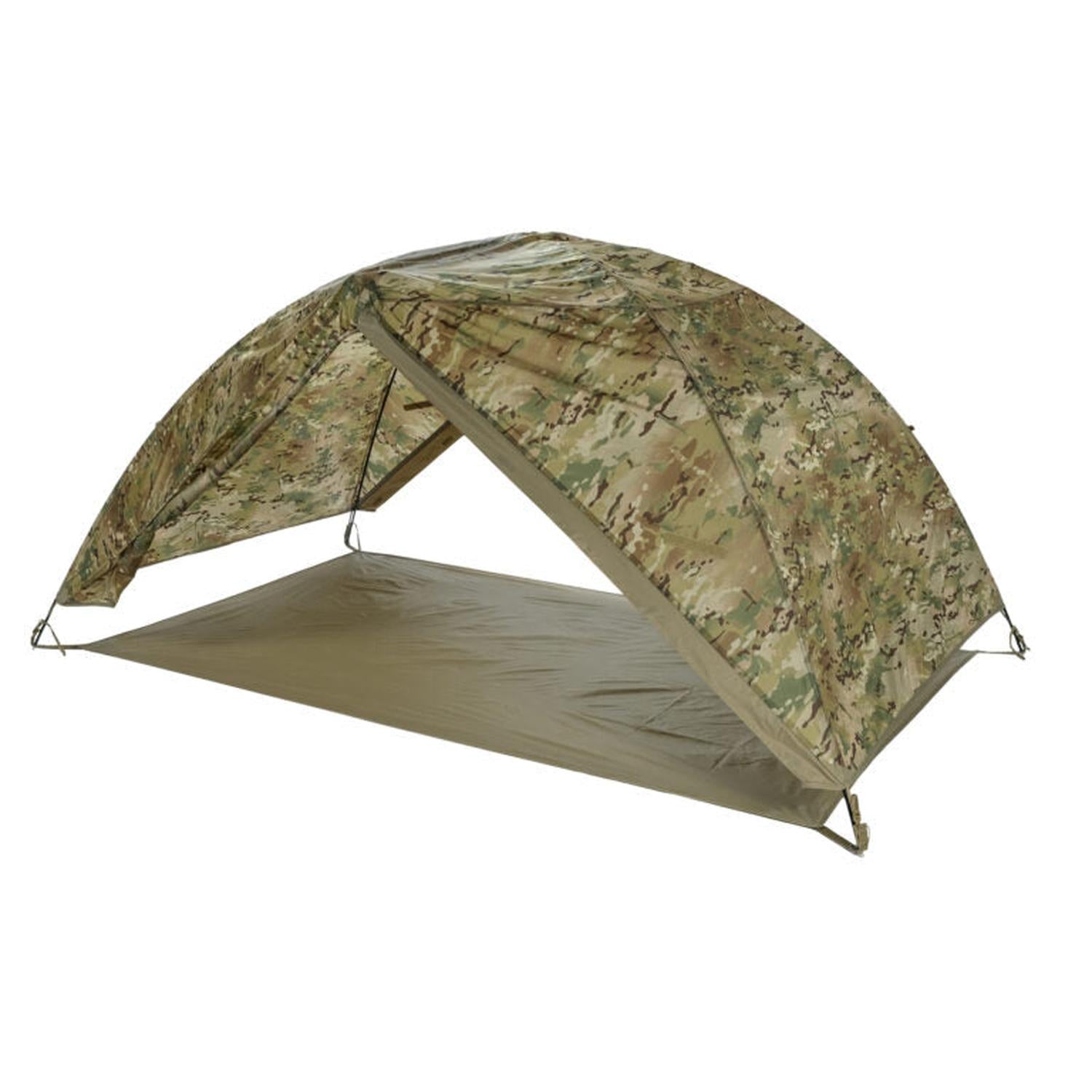 fido tent LiteFighter Gear Fido Ai Two Person Shelter System Multicam Camouflage 90in x 42in x 56in AI2100-MUL