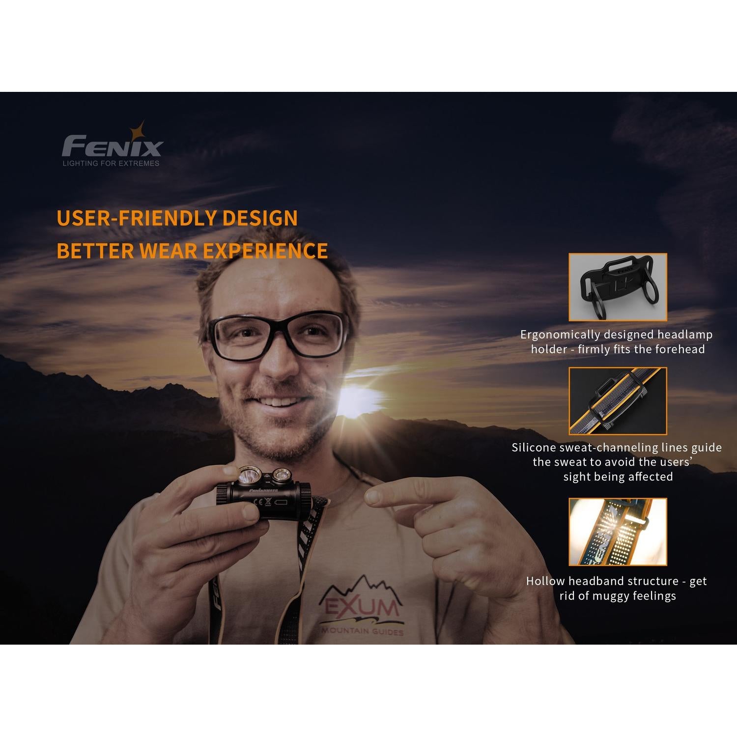 Fenix HM65R Rechargeable LED Headlamp - 1400 Lumens