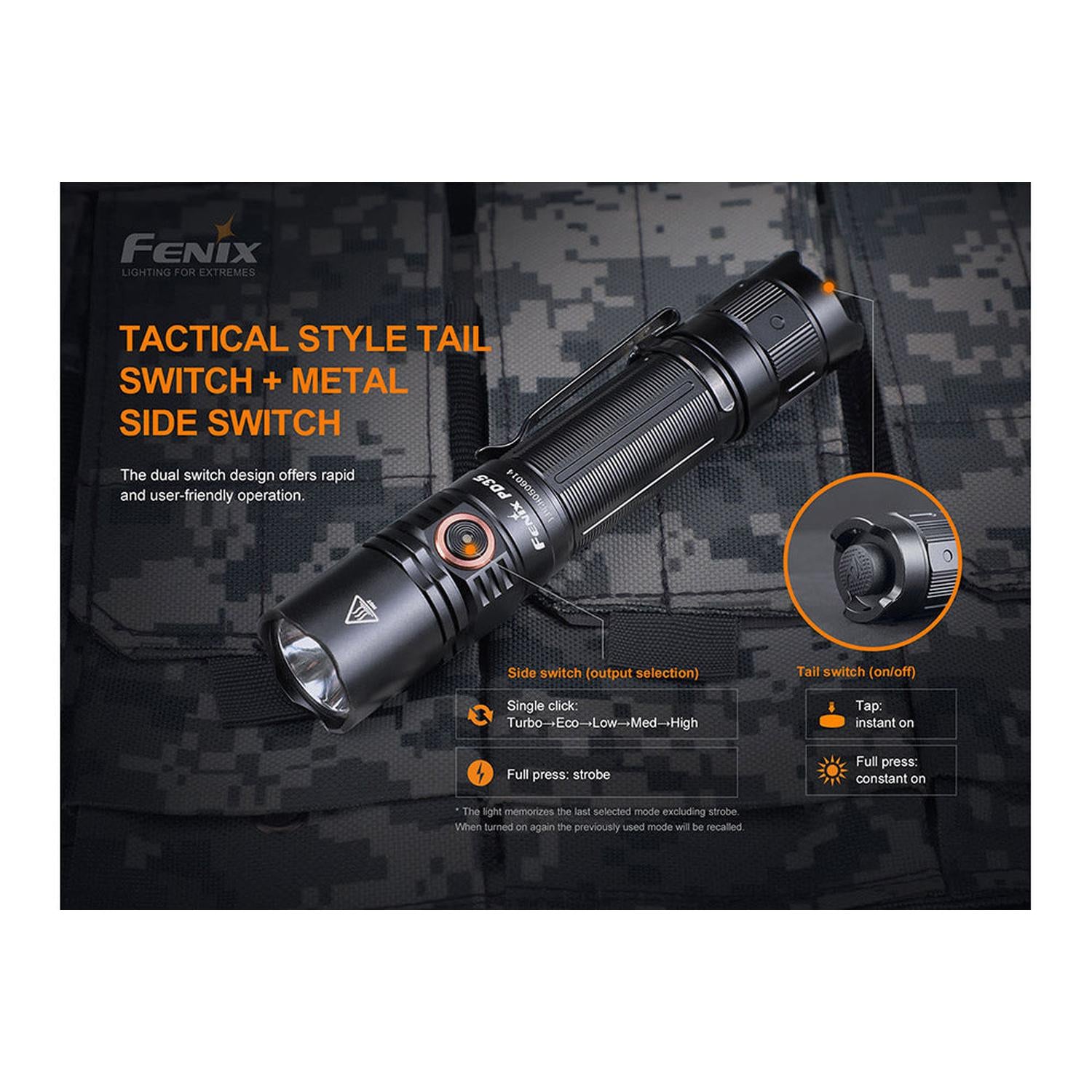 Fenix PD35 V3.0 Everyday Carry Flashlight - 1700 Lumens
