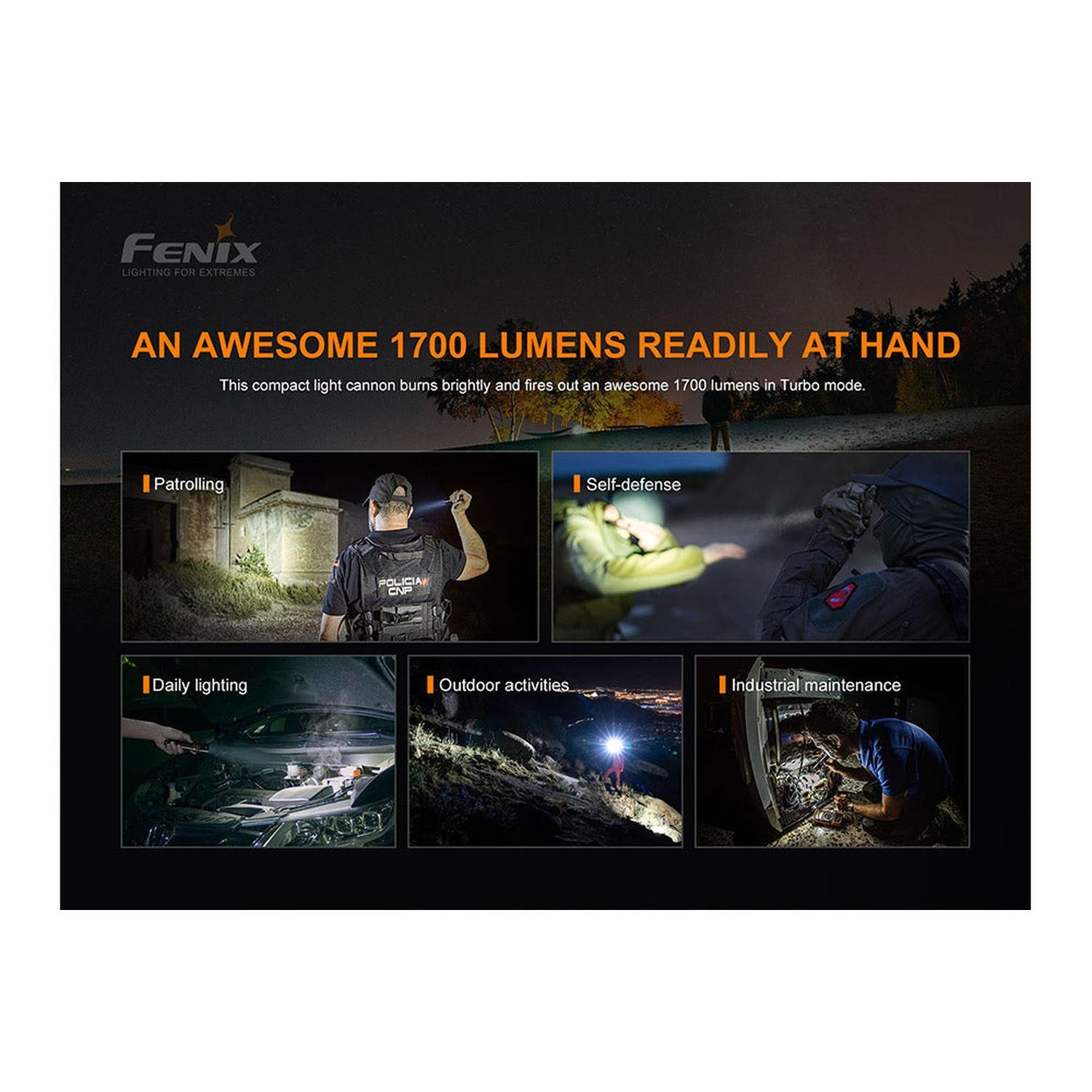 Fenix PD35 V3.0 Everyday Carry Flashlight - 1700 Lumens