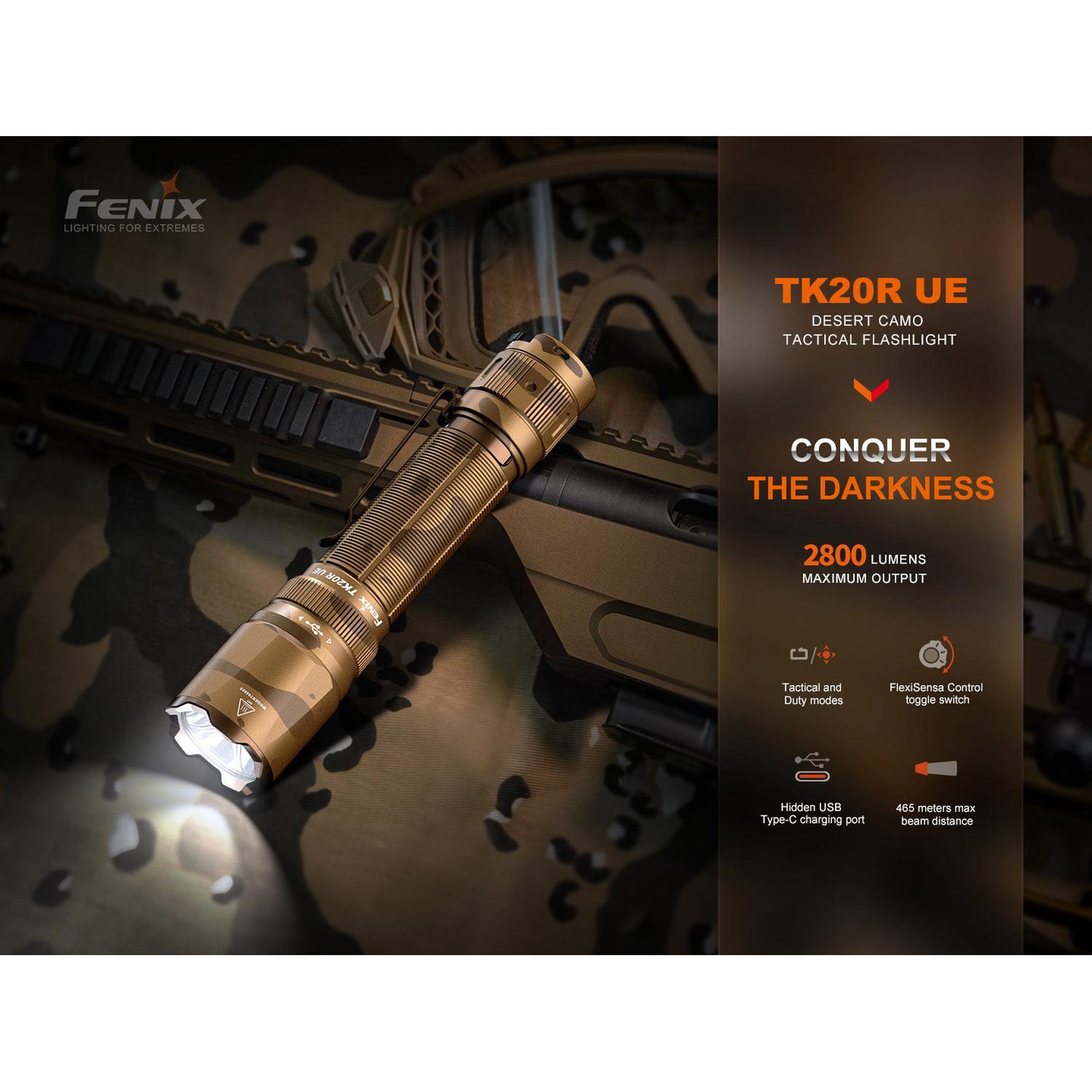 Fenix TK20R UE Tactical LED Flashlight - 2800 Lumens
