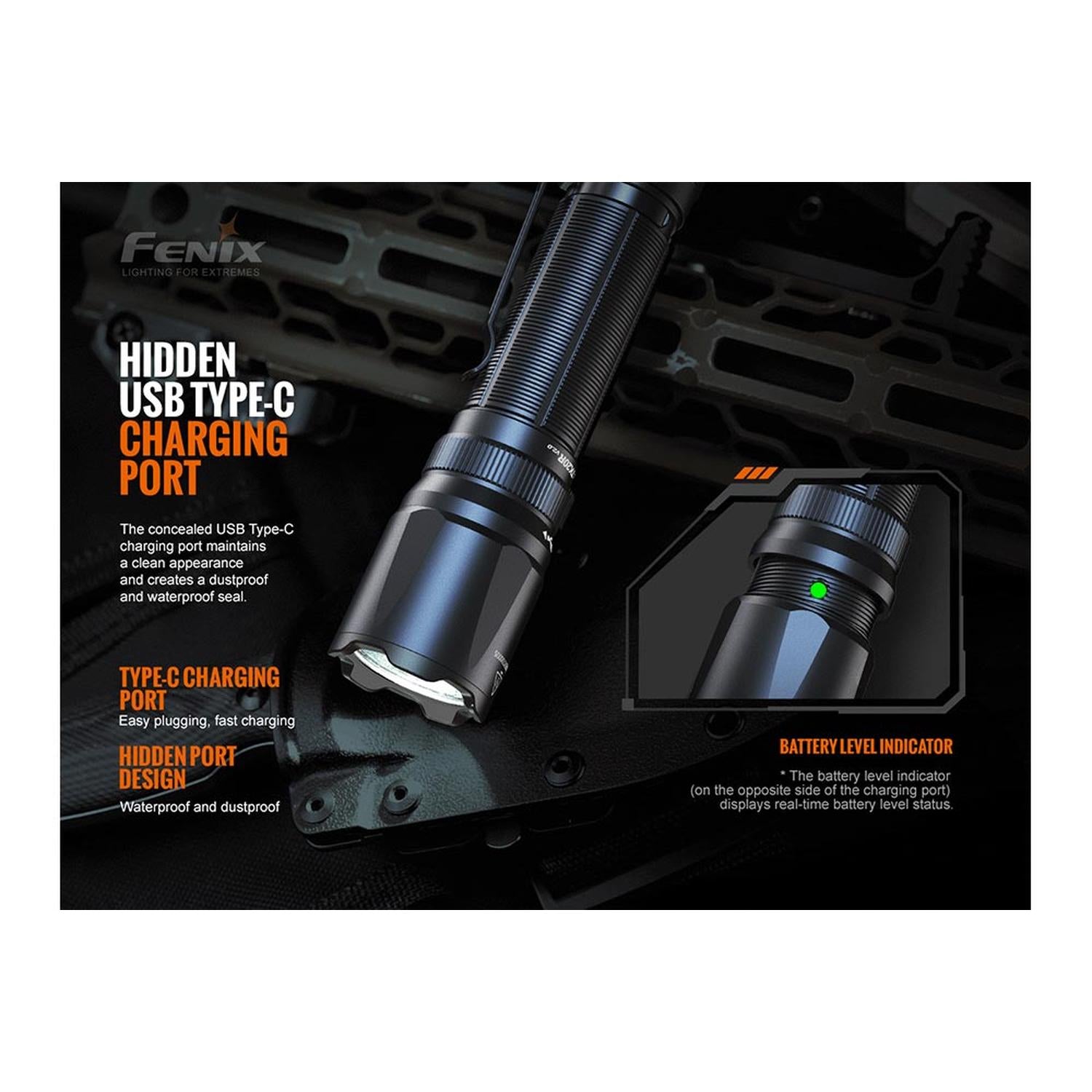 Fenix TK20R V2.0 Rechargeable LED Flashlight - 3000 Lumens