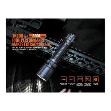Fenix TK20R V2.0 Rechargeable LED Flashlight - 3000 Lumens