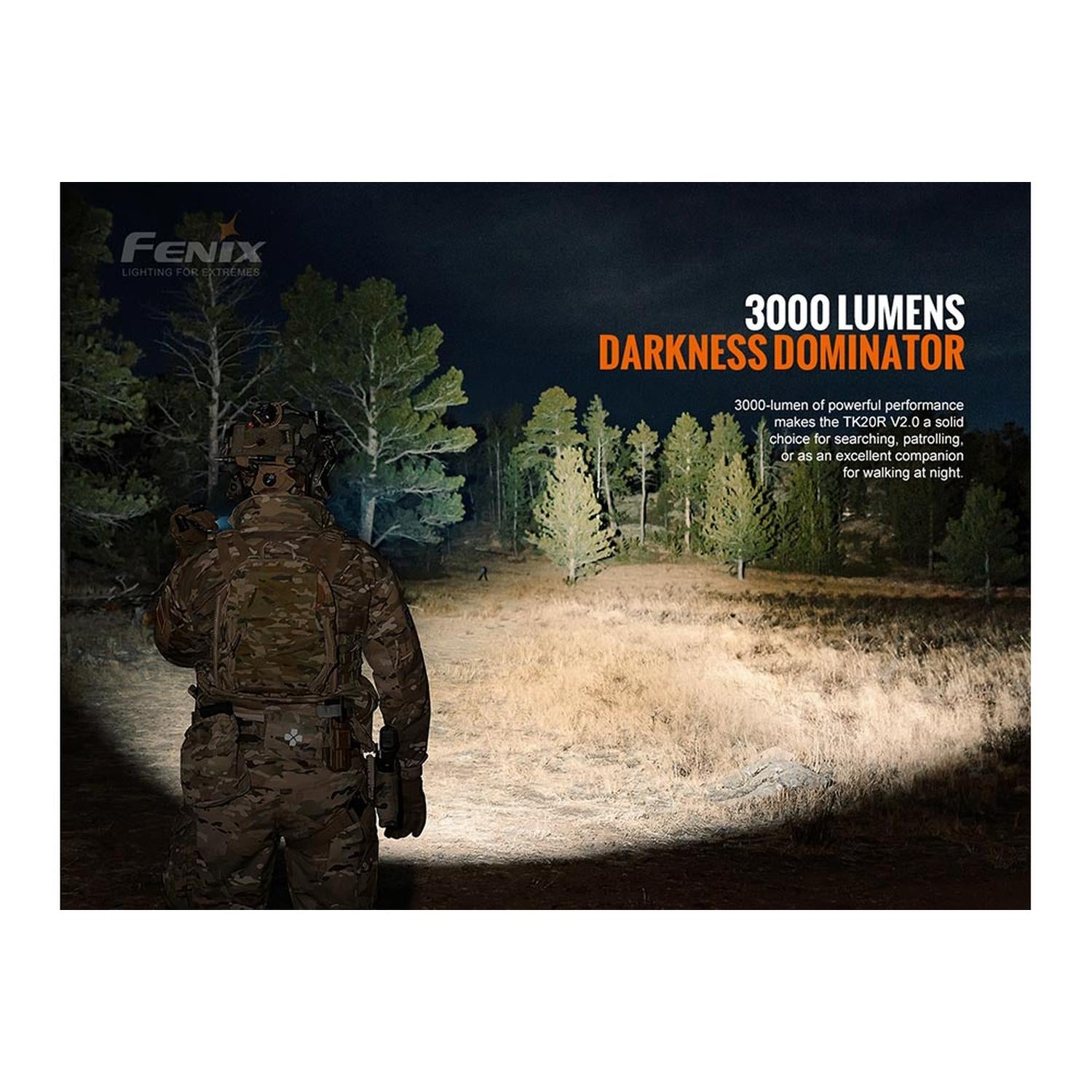 Fenix TK20R V2.0 Rechargeable LED Flashlight - 3000 Lumens