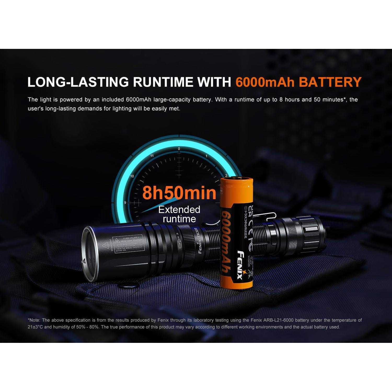 Fenix TK30R Tactical White Laser Rechargeable Flashlight
