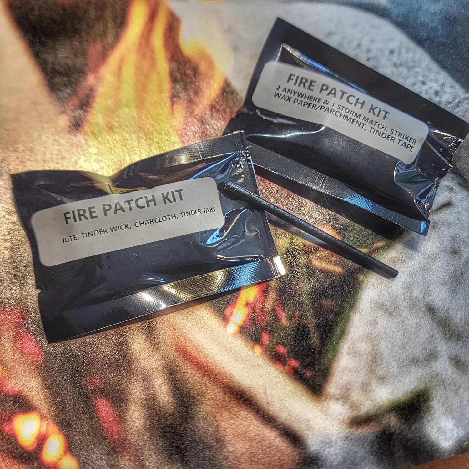 Fire Patch Kit – Covert Storage Morale Patch with Firecraft Supplies