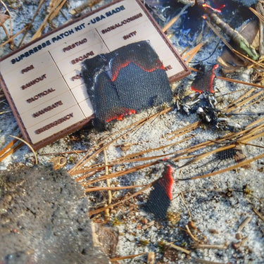 Fire Patch Kit – Covert Storage Morale Patch with Firecraft Supplies