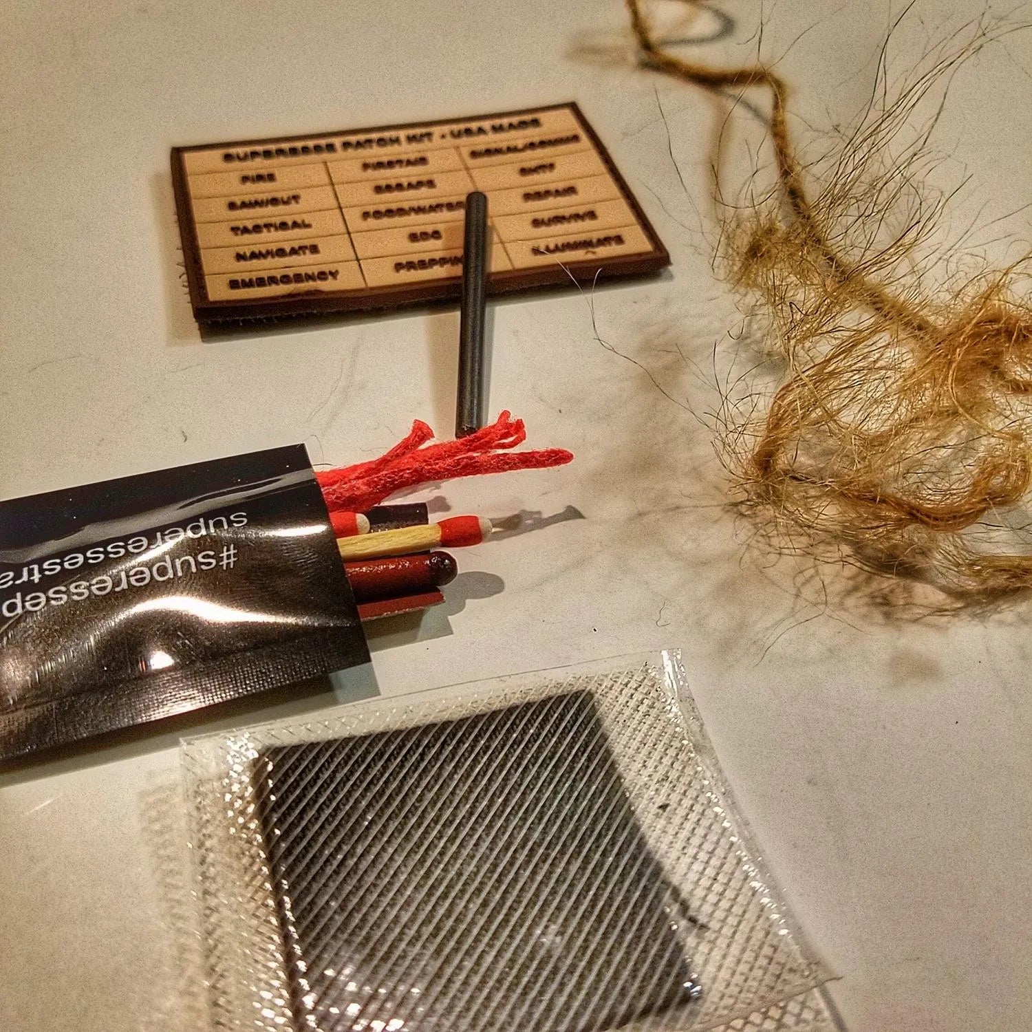 Fire Patch Kit – Covert Storage Morale Patch with Firecraft Supplies