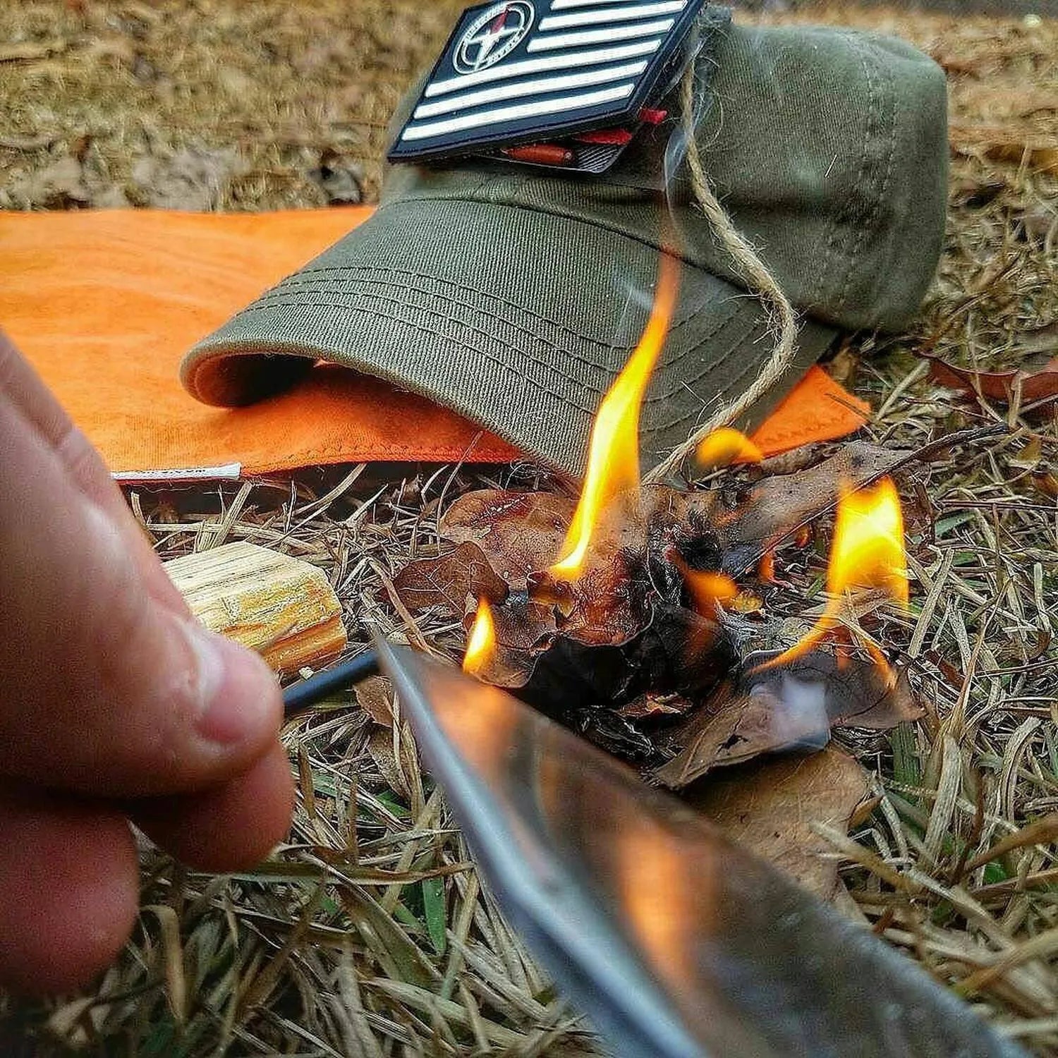 Fire Patch Kit – Covert Storage Morale Patch with Firecraft Supplies