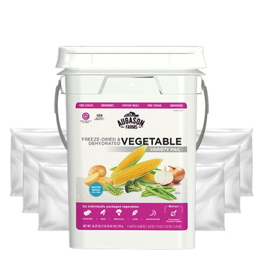 Freeze Dried Vegetable Variety Pail, 109 Servings