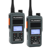 Rugged GMR5-X waterproof 5W GMRS handheld radio 2-pack in grey