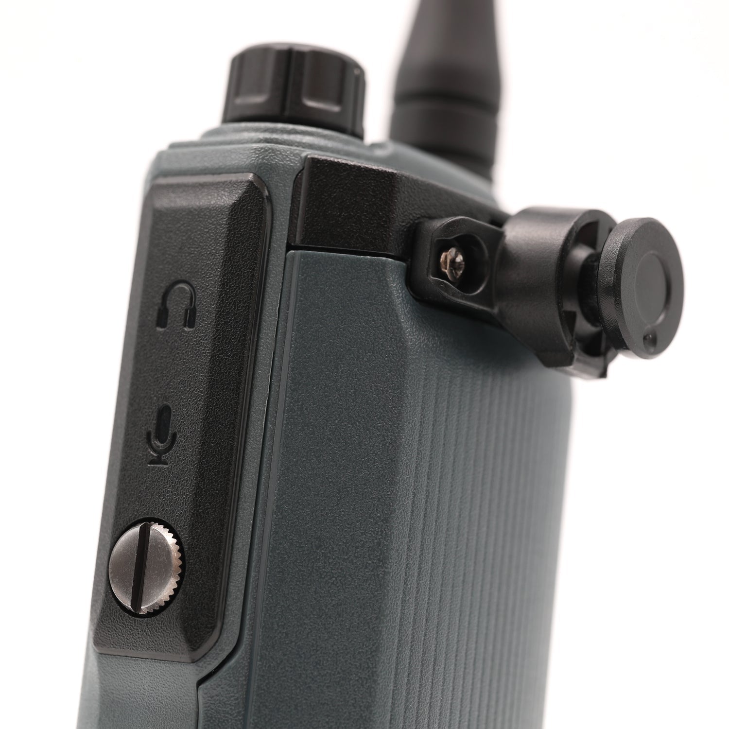 Rugged GMR5-X handheld radio side profile showing sealed IP67 housing