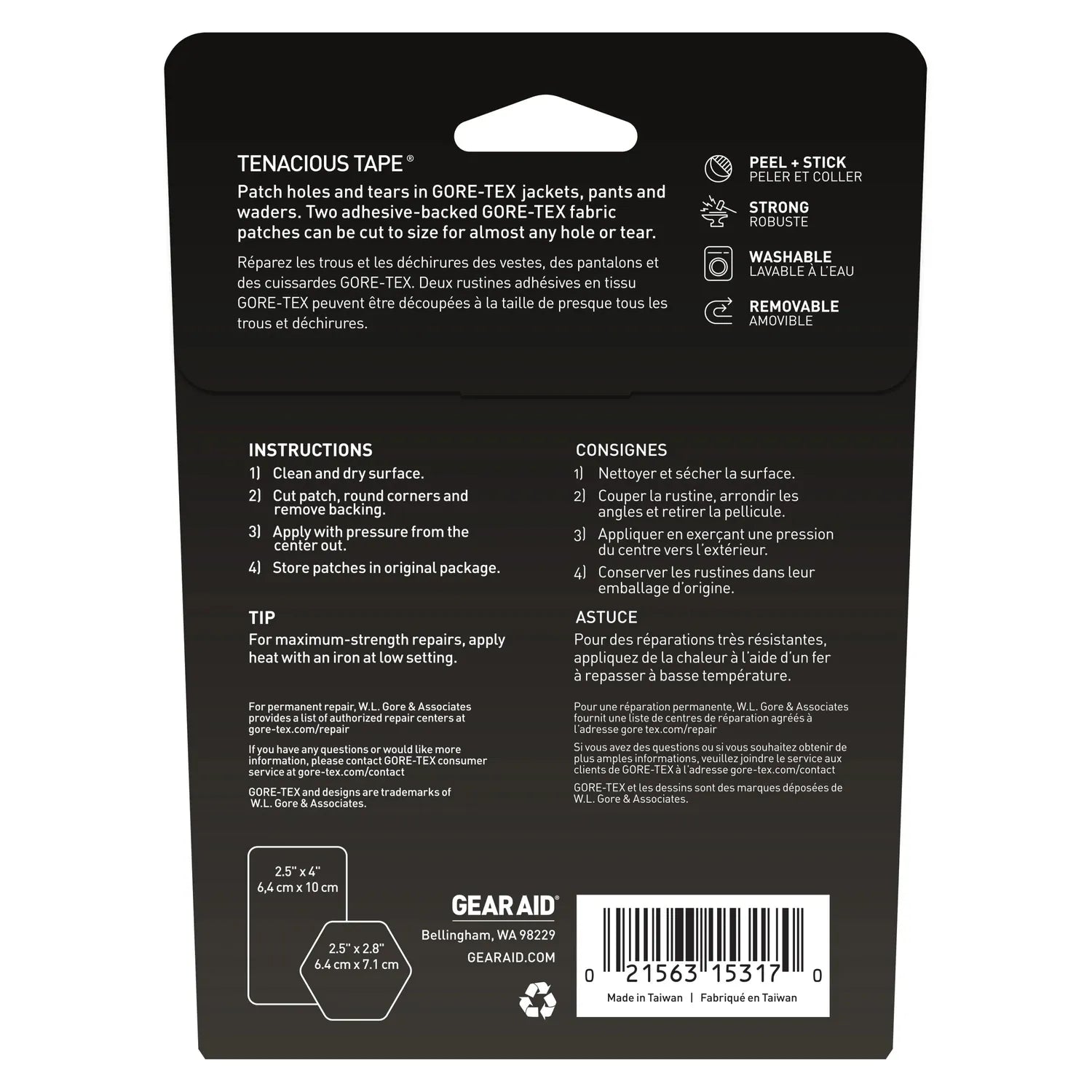 GORE-TEX Fabric Patches