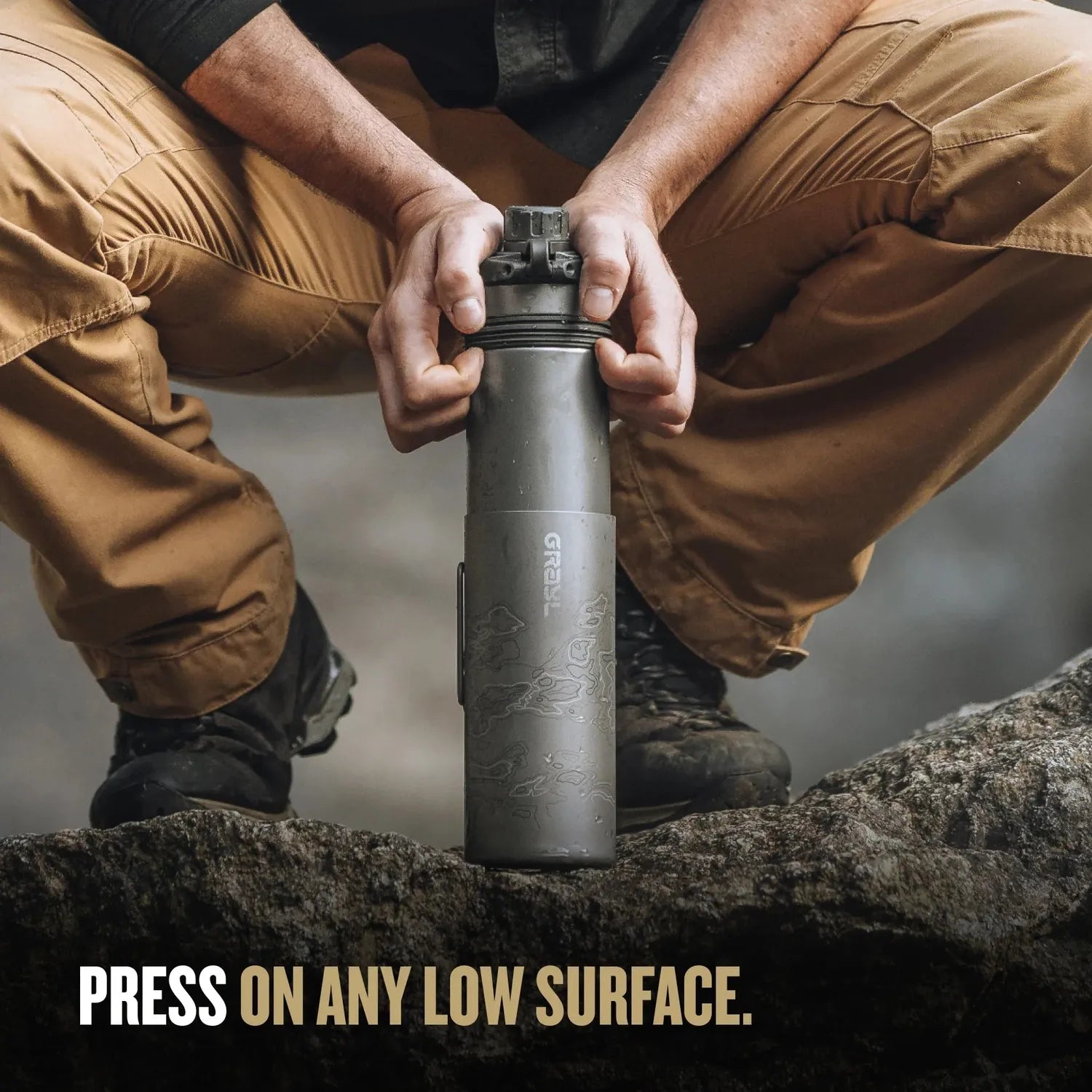 GeoPress® Ti Purifier – 24oz Titanium Edition