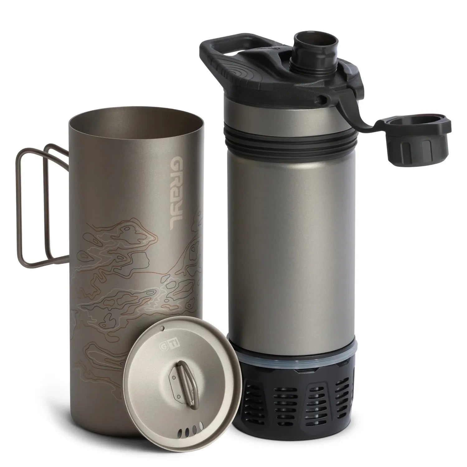 GeoPress® Ti Purifier – 24oz Titanium Edition