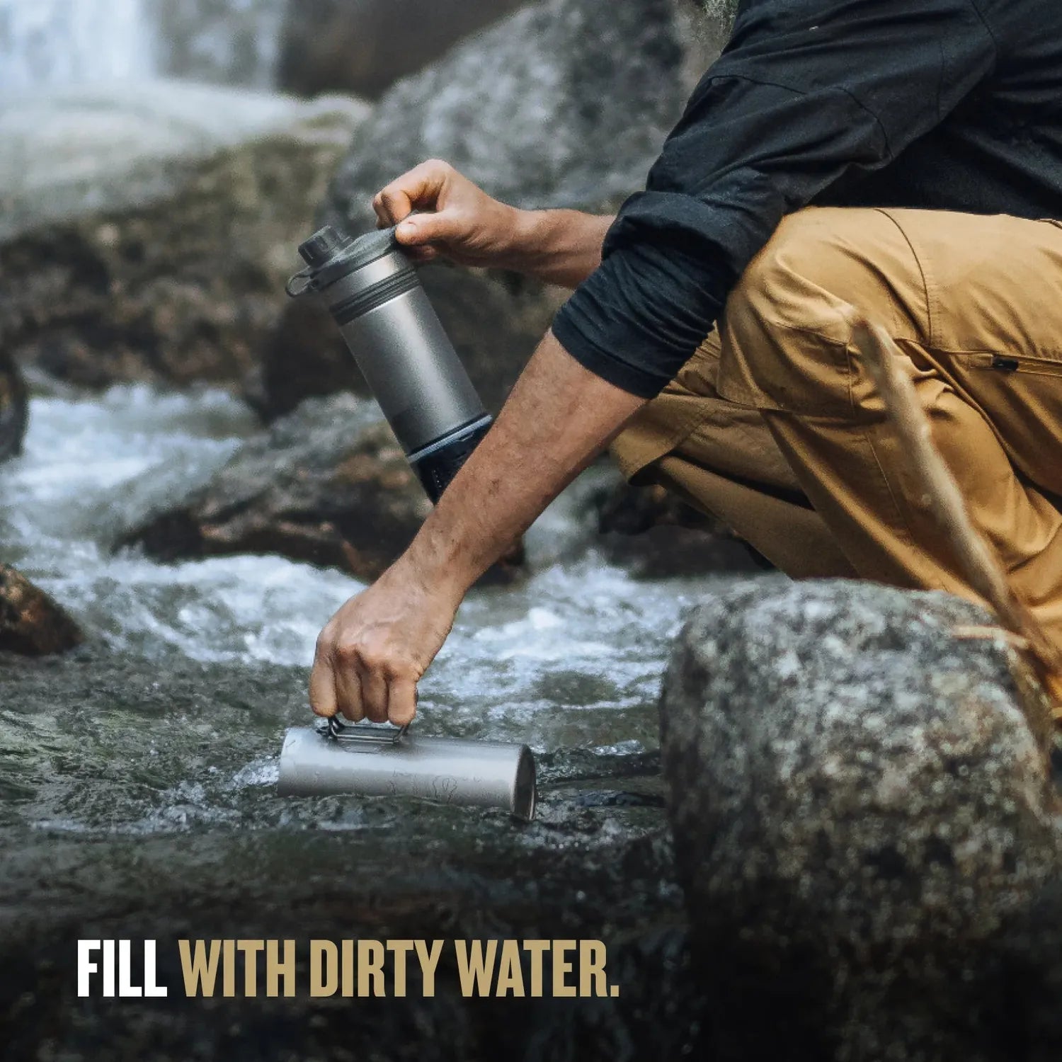 GeoPress® Ti Purifier – 24oz Titanium Edition