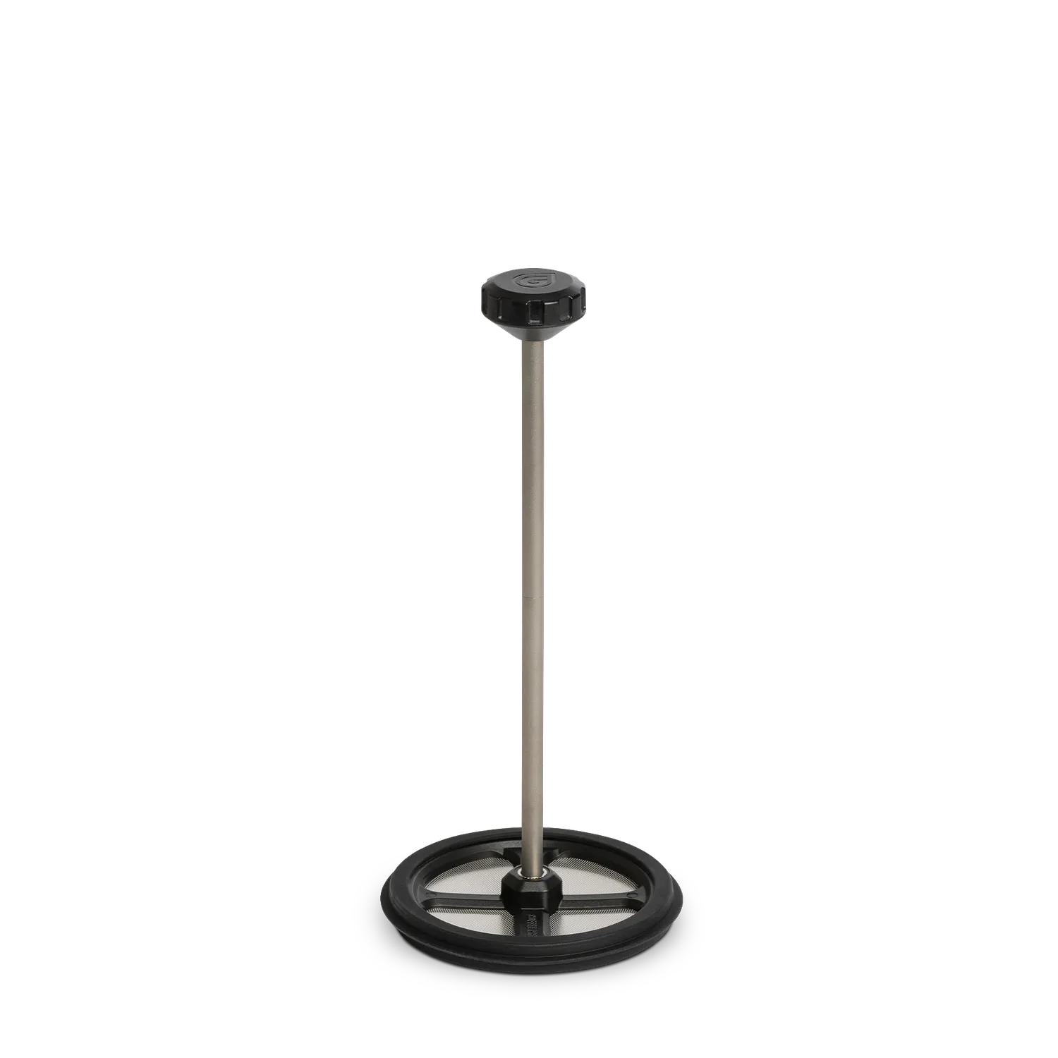 Grayl GeoPress® Ti Coffee Press, a compact titanium and black French press plunger.