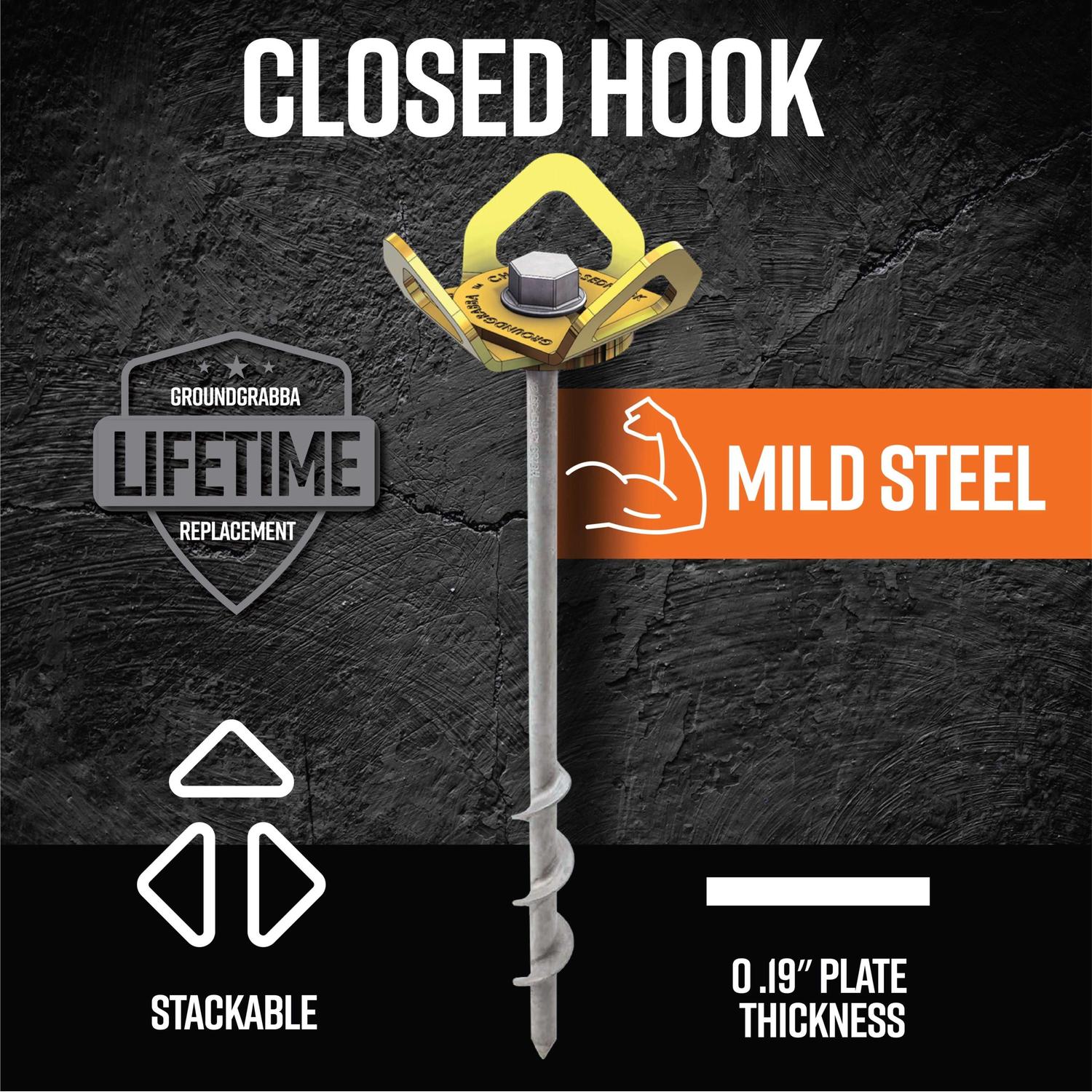 GroundGrabba Pro Closed Hook Kits