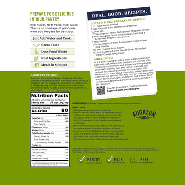 Hashbrown Potatoes Pouch, 6 Servings
