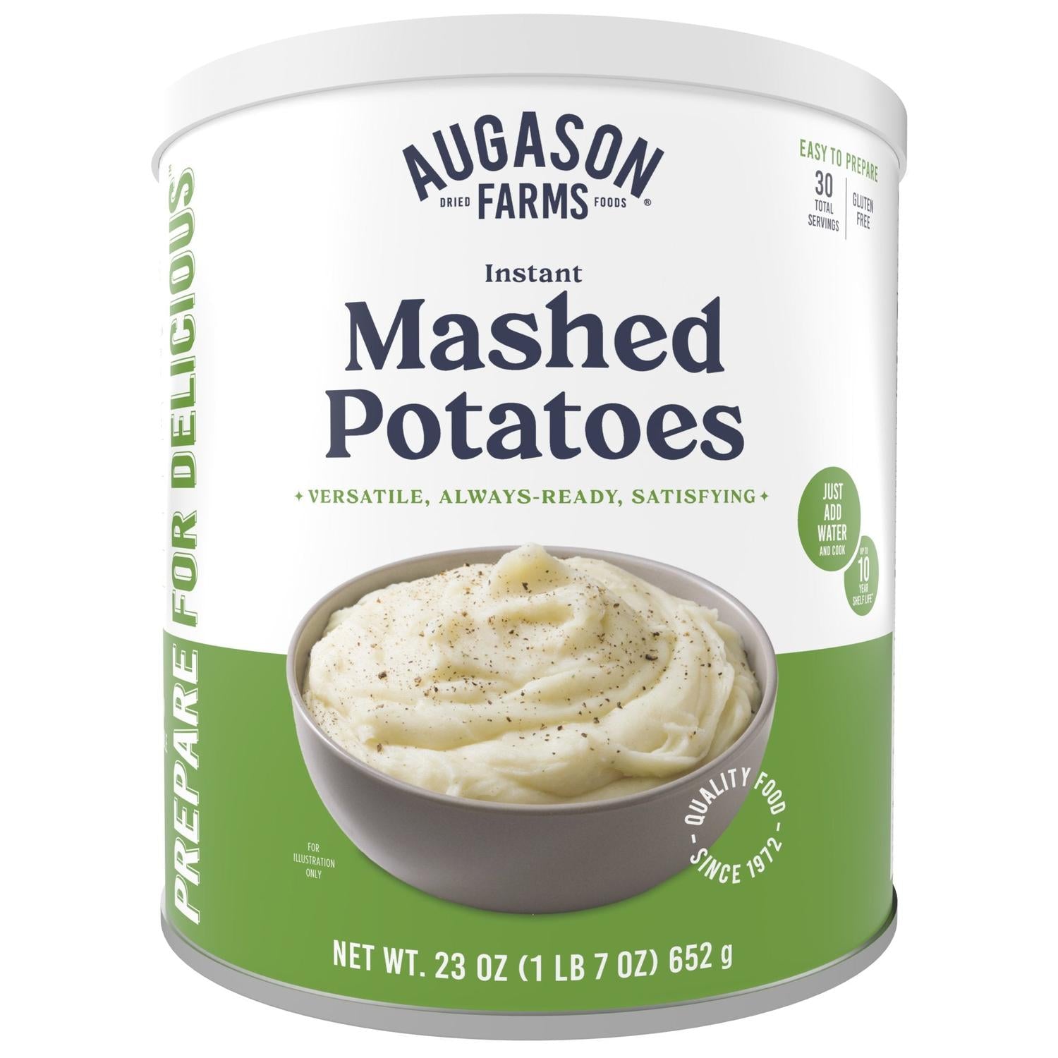 Instant Mashed Potatoes Can – 30 Servings