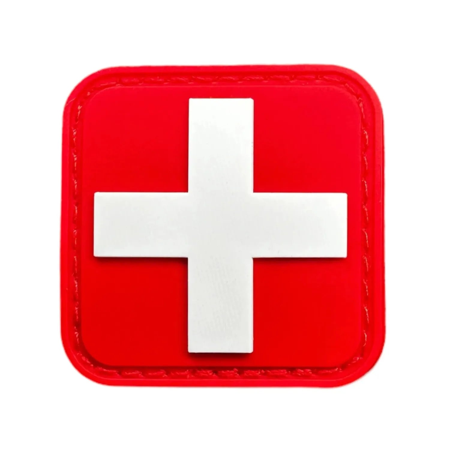 Intense Red "First Aid" 1.5'X1.5" PVC Patch ( 2 Pack )