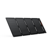 Jackery SolarSaga 40 Air, a black, lightweight, foldable solar panel with four segments and red Jackery logo.