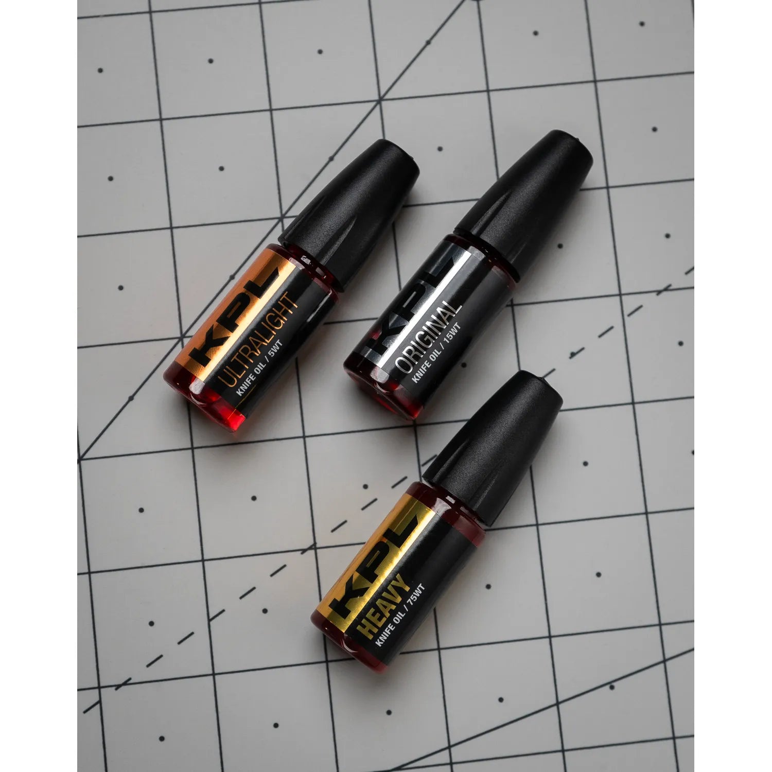 KPL Knife Pivot Lube – Triple Combo Pack | Synthetic Knife Oils for EDC & Folding Knives