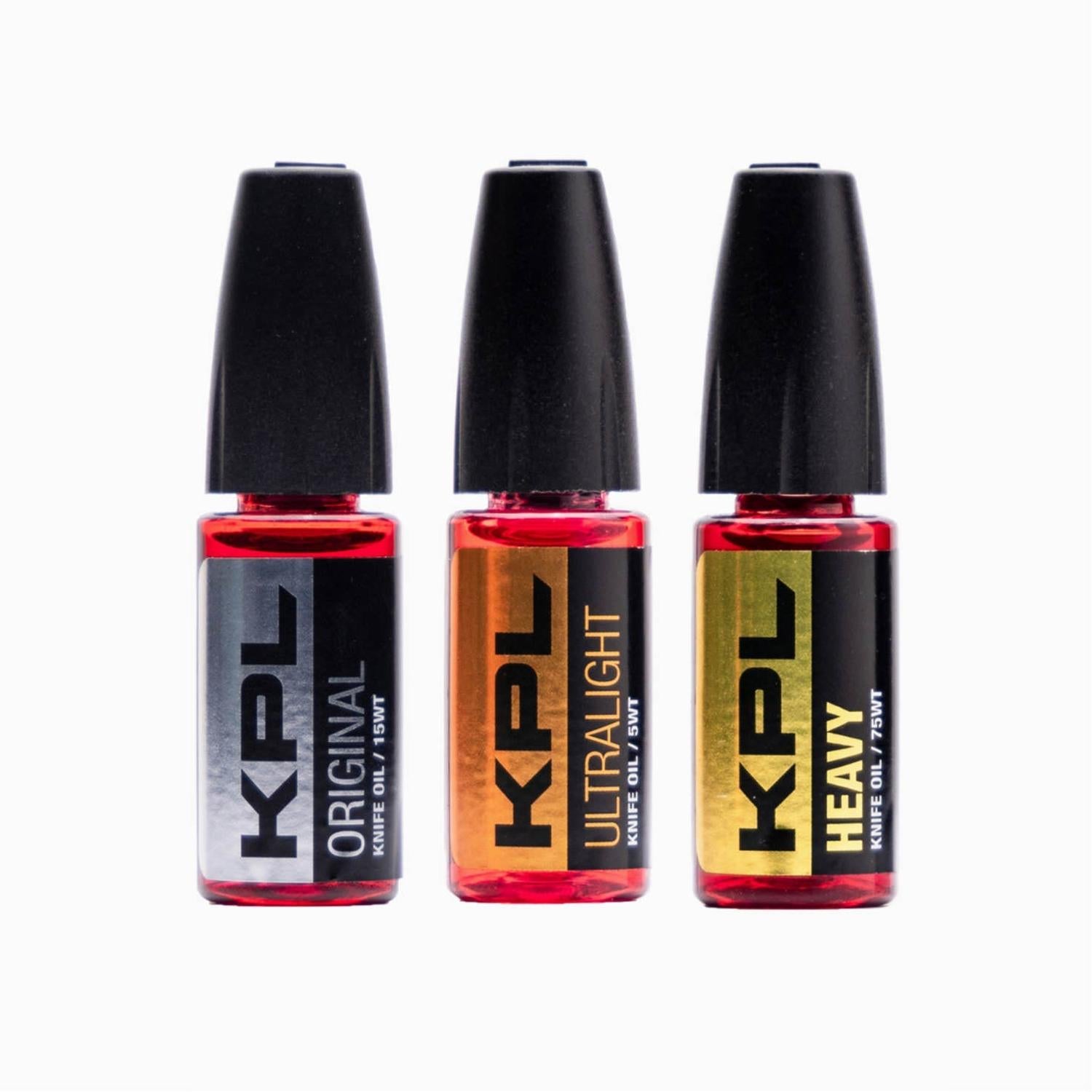 KPL Knife Pivot Lube – Triple Combo Pack | Synthetic Knife Oils for EDC & Folding Knives