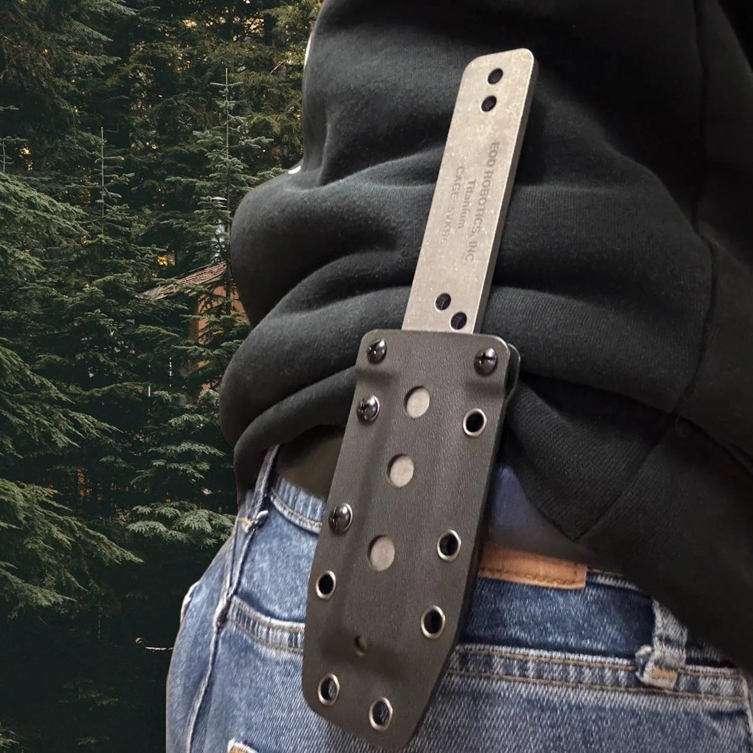 Kydex Molded Sheath with Adjustable Belt Lock for EOD Breacher Bar V2 (NO TOOL, SHEATH ONLY)