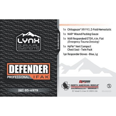 LYNX Defender IFAK – Compact EDC Trauma Kit