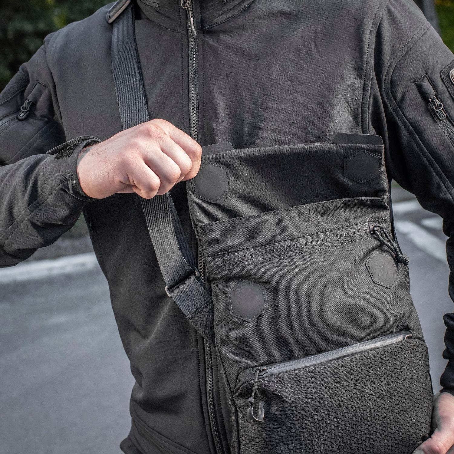 M-Tac Konvert Shoulder Bag Elite – Concealed Carry Tablet Sling Bag