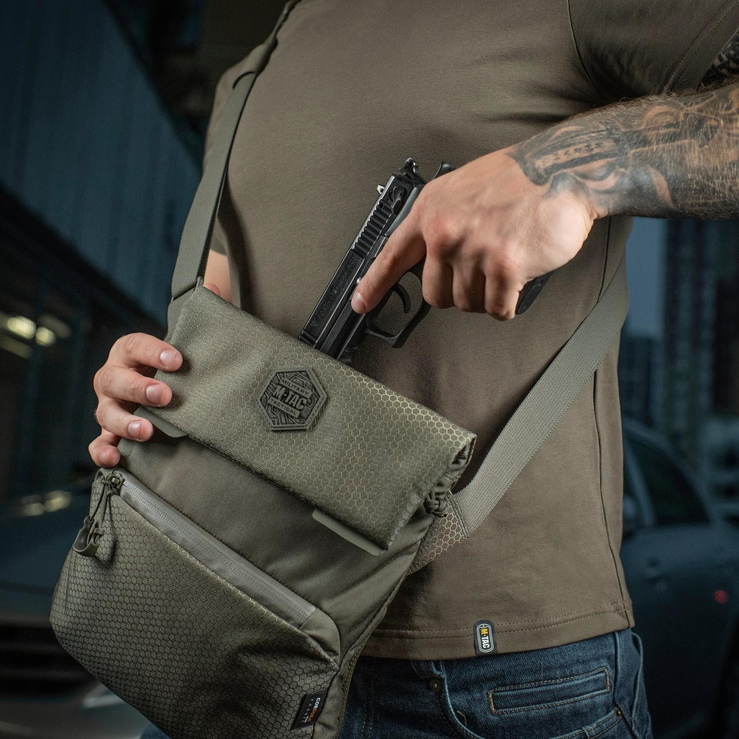 M-Tac Konvert Shoulder Bag Elite – Concealed Carry Tablet Sling Bag