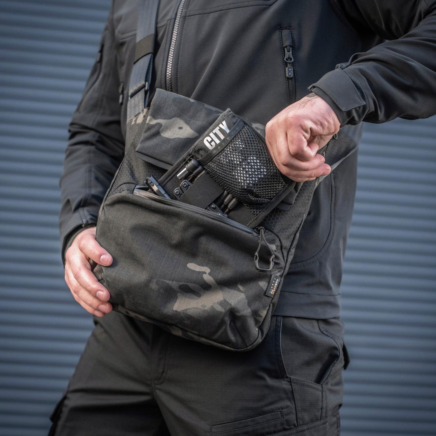 M-Tac Konvert Shoulder Bag Elite – Concealed Carry Tablet Sling Bag