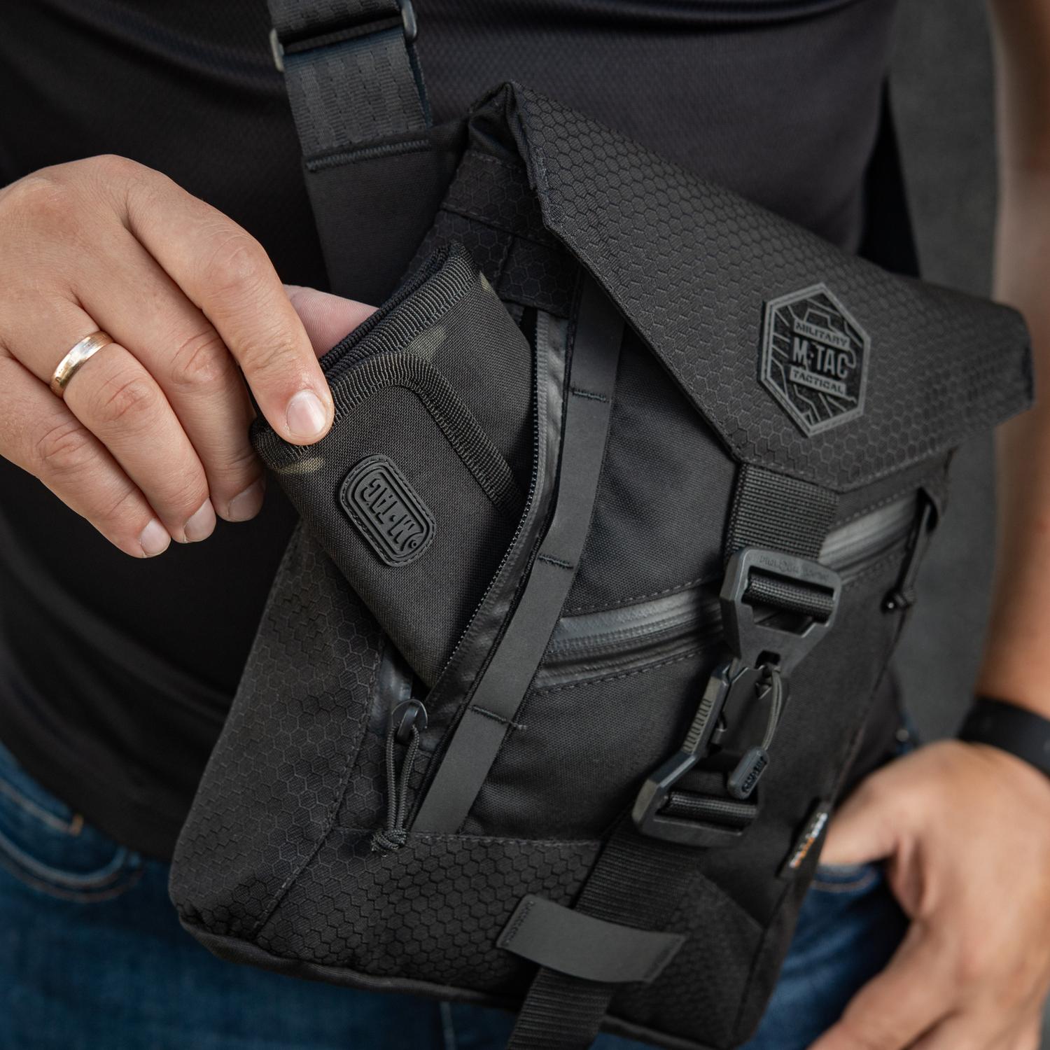 M-Tac Magnet Shoulder Bag Elite Hex – Compact Concealed Carry Sling Bag