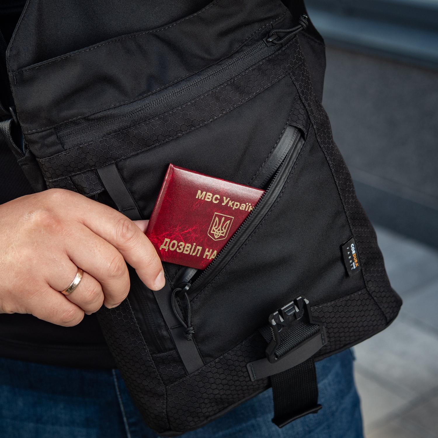 M-Tac Magnet Shoulder Bag Elite Hex – Compact Concealed Carry Sling Bag