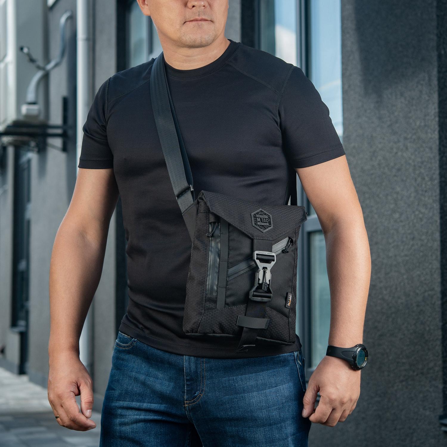 M-Tac Magnet Shoulder Bag Elite Hex – Compact Concealed Carry Sling Bag